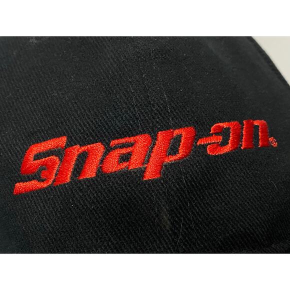 Snap On Tools Hat Mens One Size Black Embroidered Logo Spellout Strapback - Picture 7 of 7